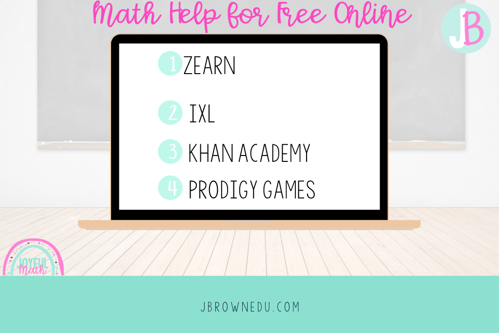 A list of programs to receive math help for free online. 