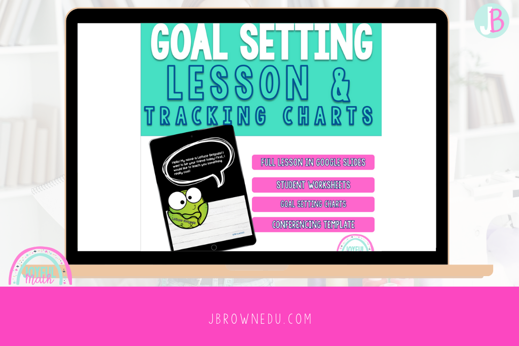 screen shot of lesson for setting student goals